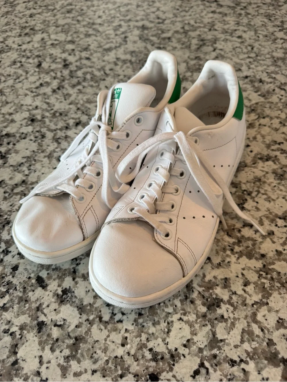 adidas Originals Stan Smith Leather Sneakers White Green Men’s 6.5 / Women’s 7.5